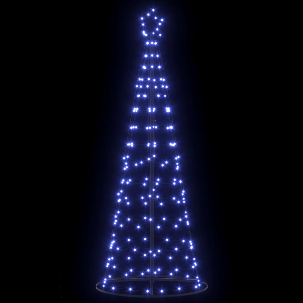 Albero di Natale LED con 390 LED con supporto Blu 250 cm Ferro