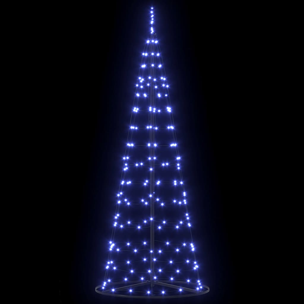 Albero di Natale LED con 390 LED con supporto Blu 250 cm Ferro
