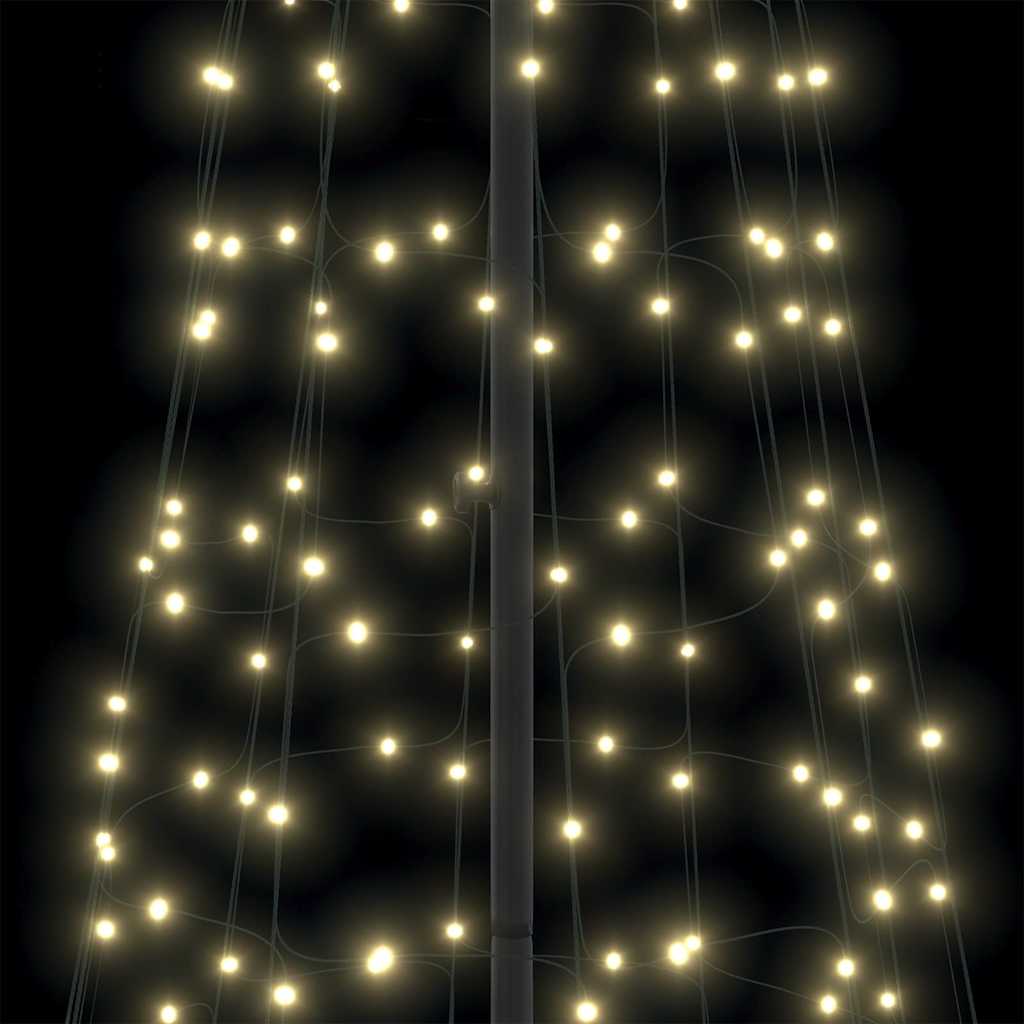 Albero di Natale LED con 800 LED Bianco caldo 400 cm Ferro