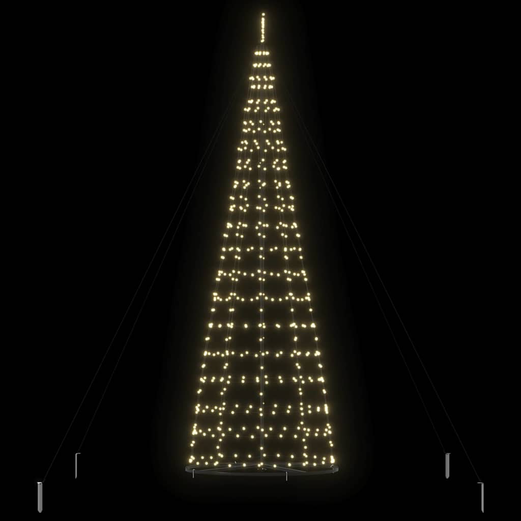 Albero di Natale LED con 800 LED Bianco caldo 400 cm Ferro