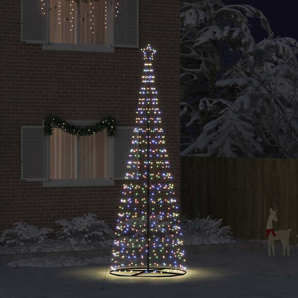 Albero di Natale LED con 800 LED Multicolore 400 cm Ferro