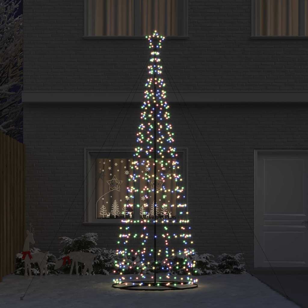 Albero di Natale LED con 800 LED Multicolore 400 cm Ferro