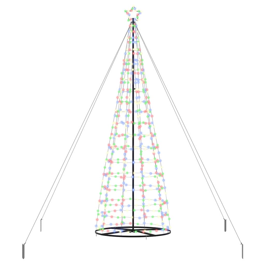 Albero di Natale LED con 800 LED Multicolore 400 cm Ferro