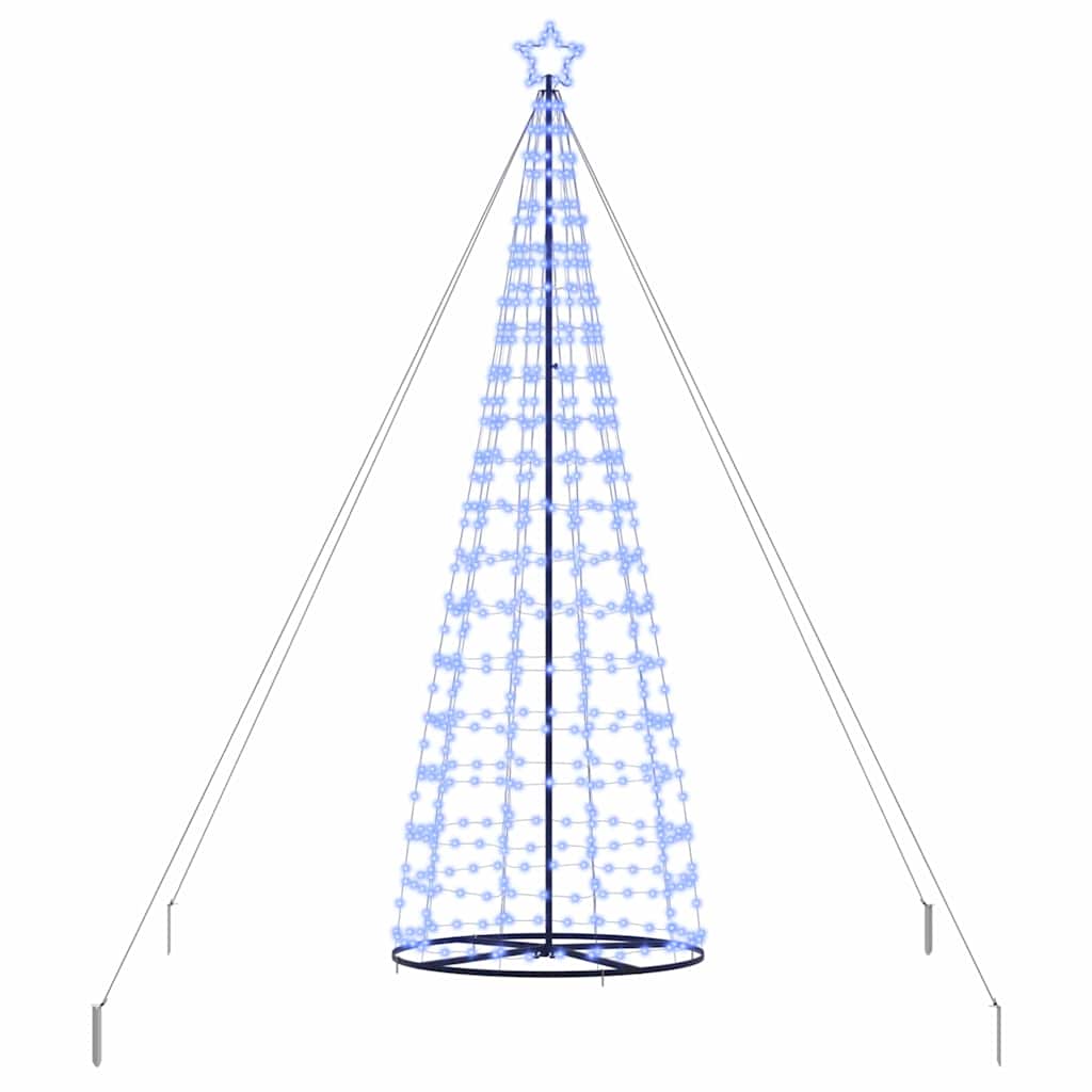 Albero di Natale LED con 800 LED con supporto Blu 400 cm Ferro