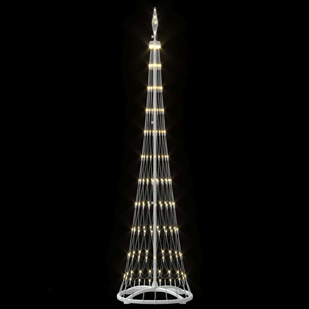 Albero di Natale LED Bianco caldo 51 x 51 x 190 cm Metallo