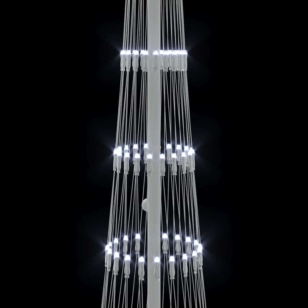 Albero di Natale LED Bianco freddo 51 x 51 x 190 cm Metallo