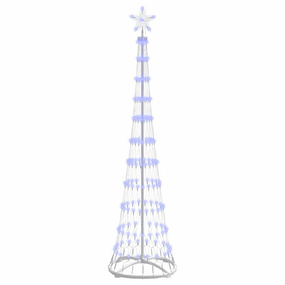 Albero di Natale LED con 230 LED Blu 51 x 51 x 190 cm Metallo