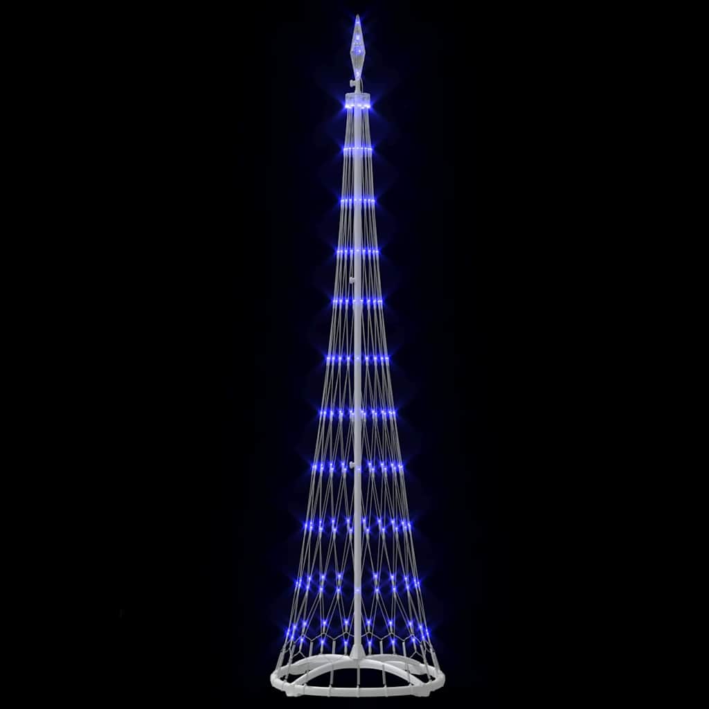 Albero di Natale LED con 230 LED Blu 51 x 51 x 190 cm Metallo