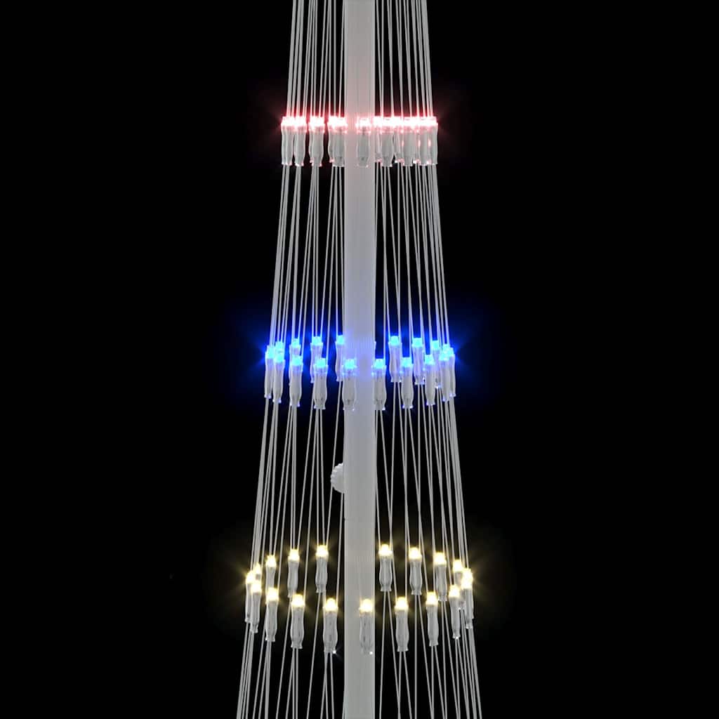 Albero di Natale LED Multicolore 51 x 51 x 190 cm Metallo
