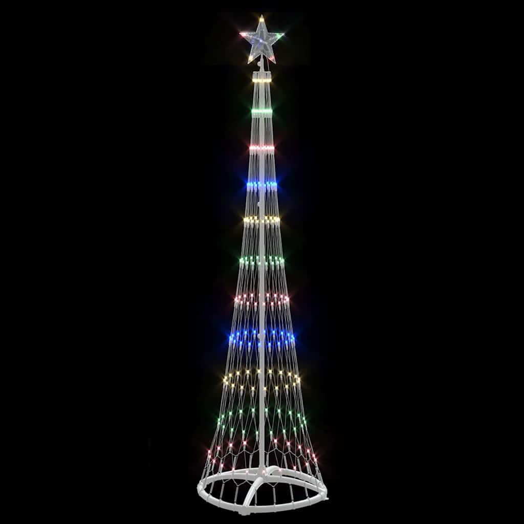 Albero di Natale LED Multicolore 51 x 51 x 190 cm Metallo