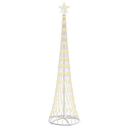 Albero di Natale LED Bianco caldo 70 x 70 x 250 cm Metallo