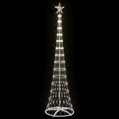 Albero di Natale LED Bianco caldo 70 x 70 x 250 cm Metallo
