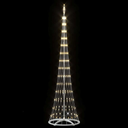 Albero di Natale LED Bianco caldo 70 x 70 x 250 cm Metallo