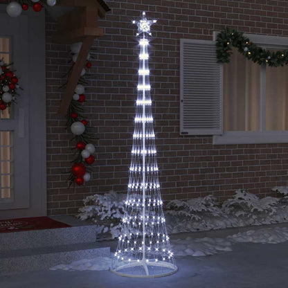 Albero di Natale LED Bianco freddo 70 x 70 x 250 cm Metallo