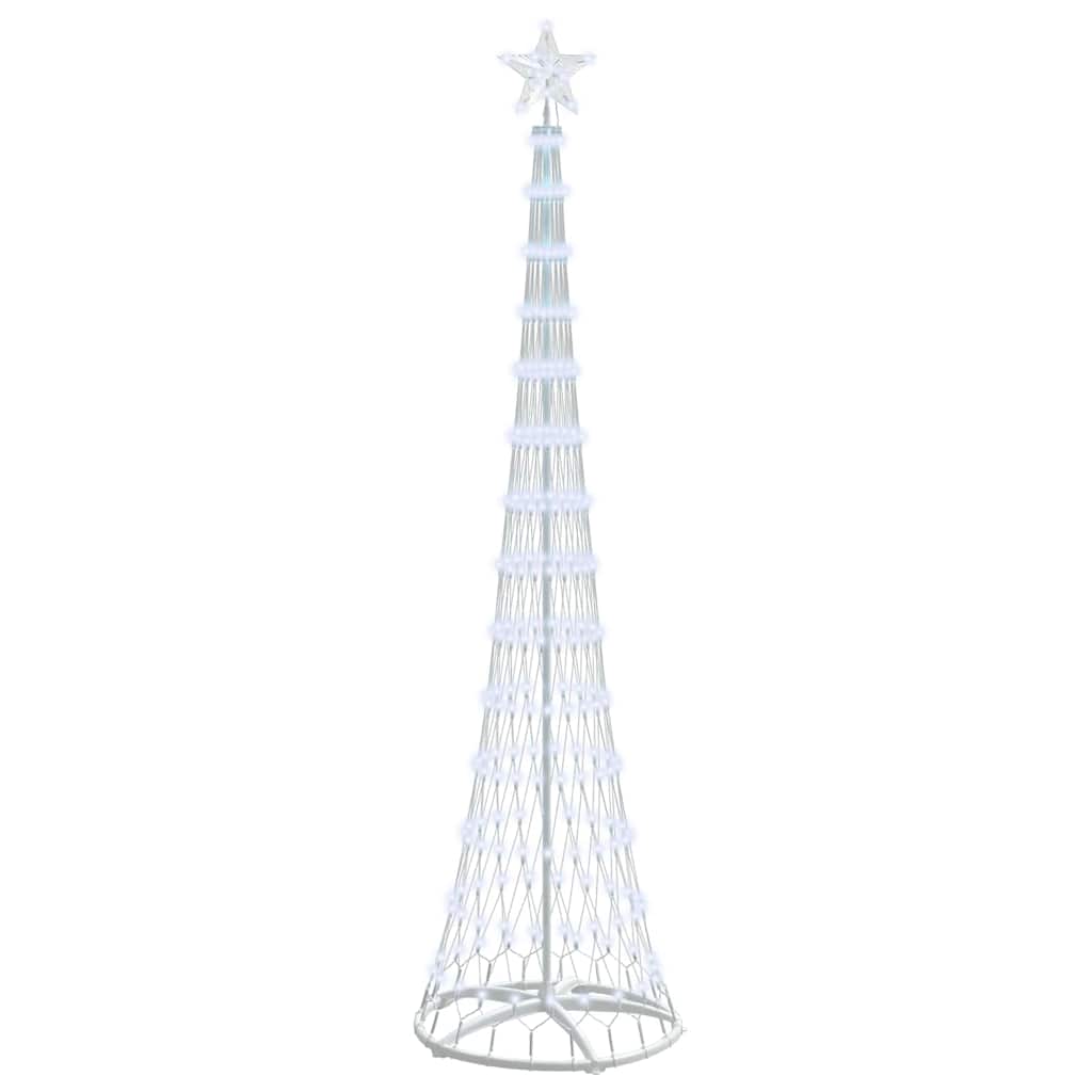 Albero di Natale LED Bianco freddo 70 x 70 x 250 cm Metallo