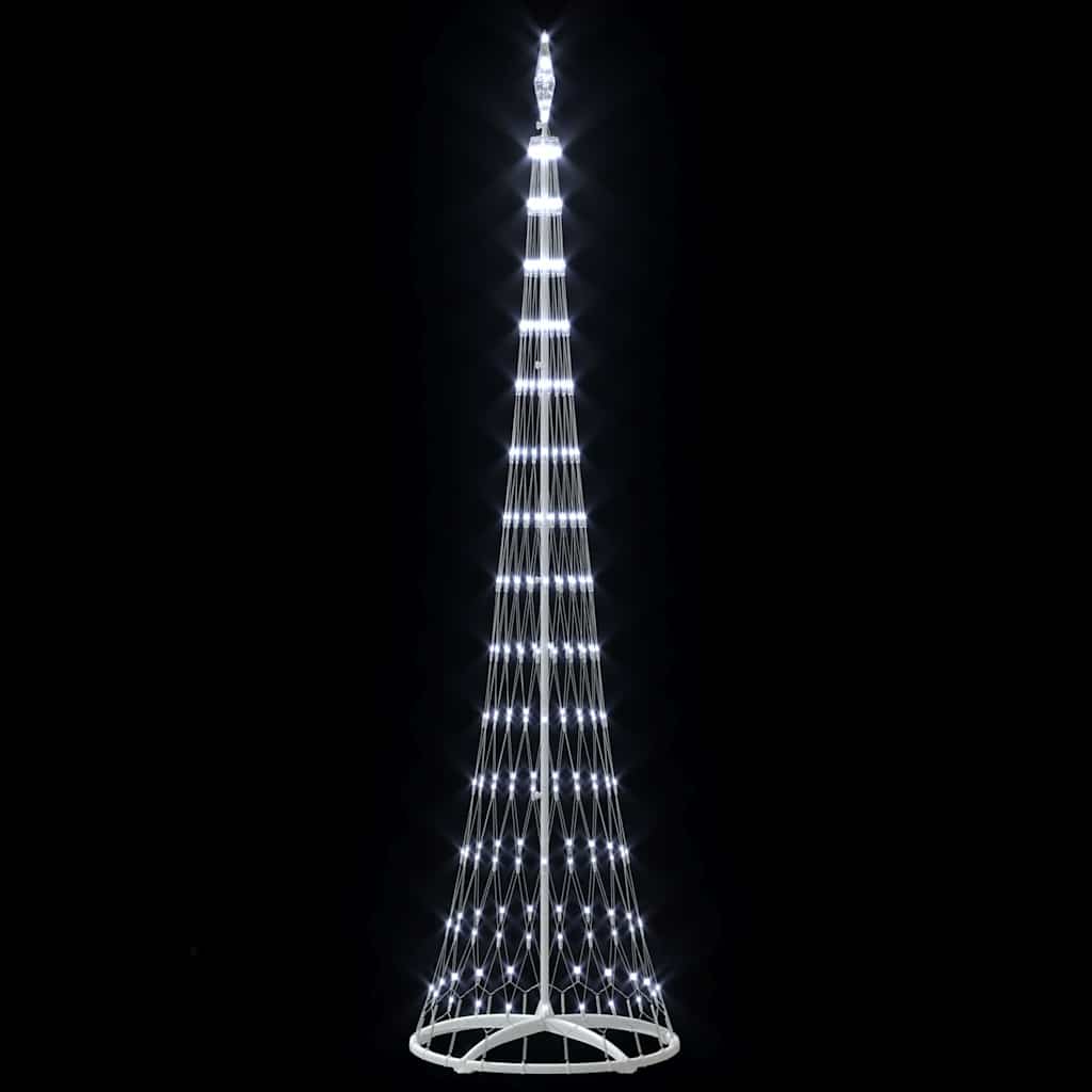 Albero di Natale LED Bianco freddo 70 x 70 x 250 cm Metallo