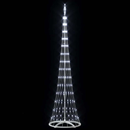 Albero di Natale LED Bianco freddo 70 x 70 x 250 cm Metallo