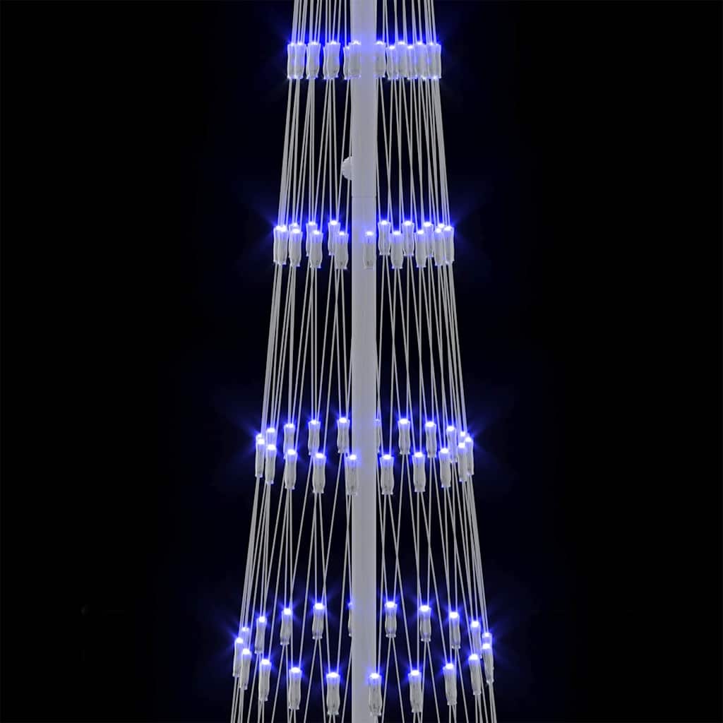 Albero di Natale LED con 290 LED Blu 70 x 70 x 250 cm Metallo
