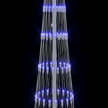 Albero di Natale LED con 290 LED Blu 70 x 70 x 250 cm Metallo