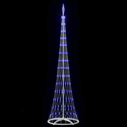 Albero di Natale LED con 290 LED Blu 70 x 70 x 250 cm Metallo