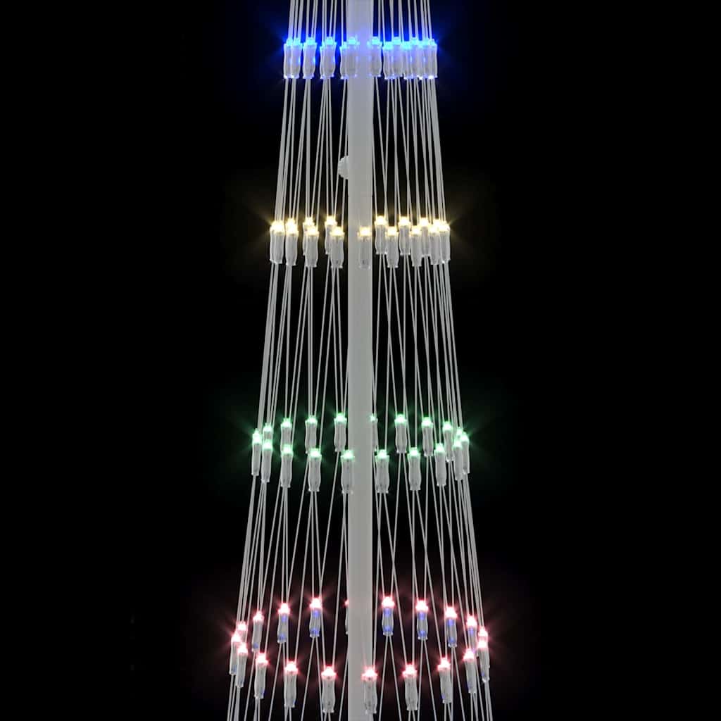 Albero di Natale LED Multicolore 70 x 70 x 250 cm Metallo