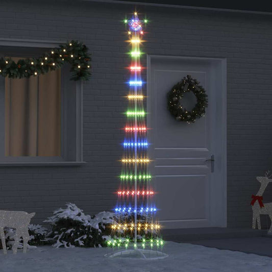 Albero di Natale LED Multicolore 70 x 70 x 250 cm Metallo