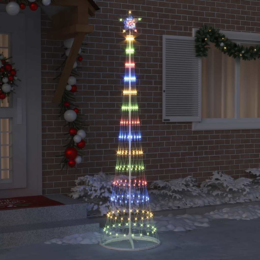 Albero di Natale LED Multicolore 70 x 70 x 250 cm Metallo