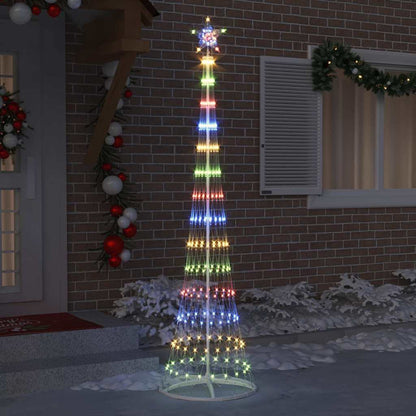 Albero di Natale LED Multicolore 70 x 70 x 250 cm Metallo
