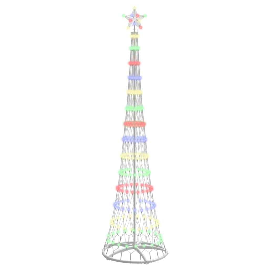 Albero di Natale LED Multicolore 70 x 70 x 250 cm Metallo