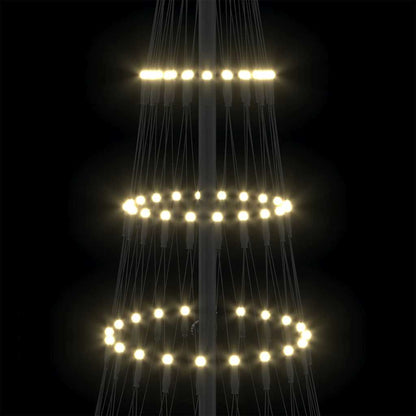 Albero di Natale LED Bianco caldo 71 x 71 x 184.5 cm Metallo