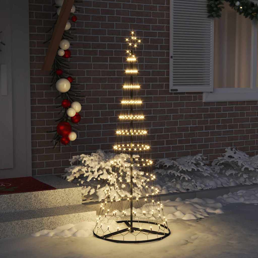 Albero di Natale LED Bianco caldo 71 x 71 x 184.5 cm Metallo