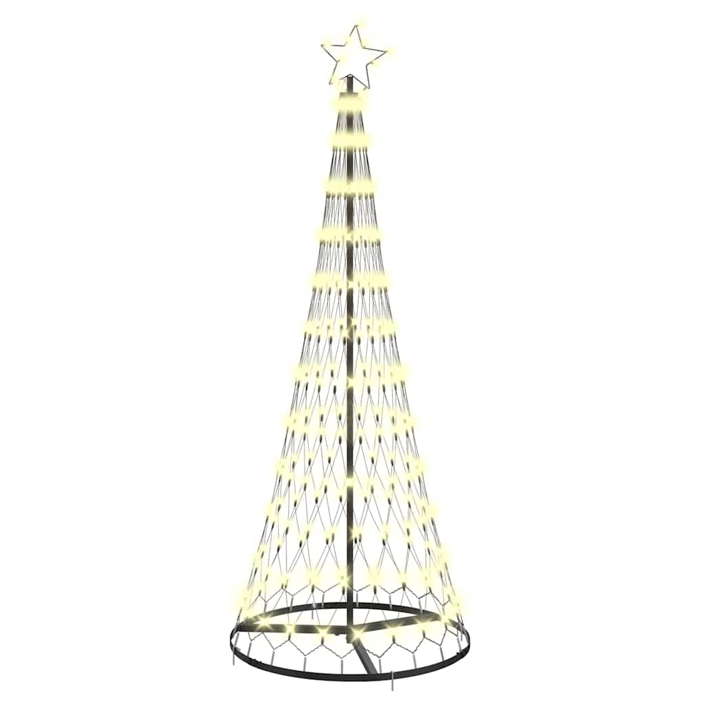 Albero di Natale LED Bianco caldo 71 x 71 x 184.5 cm Metallo