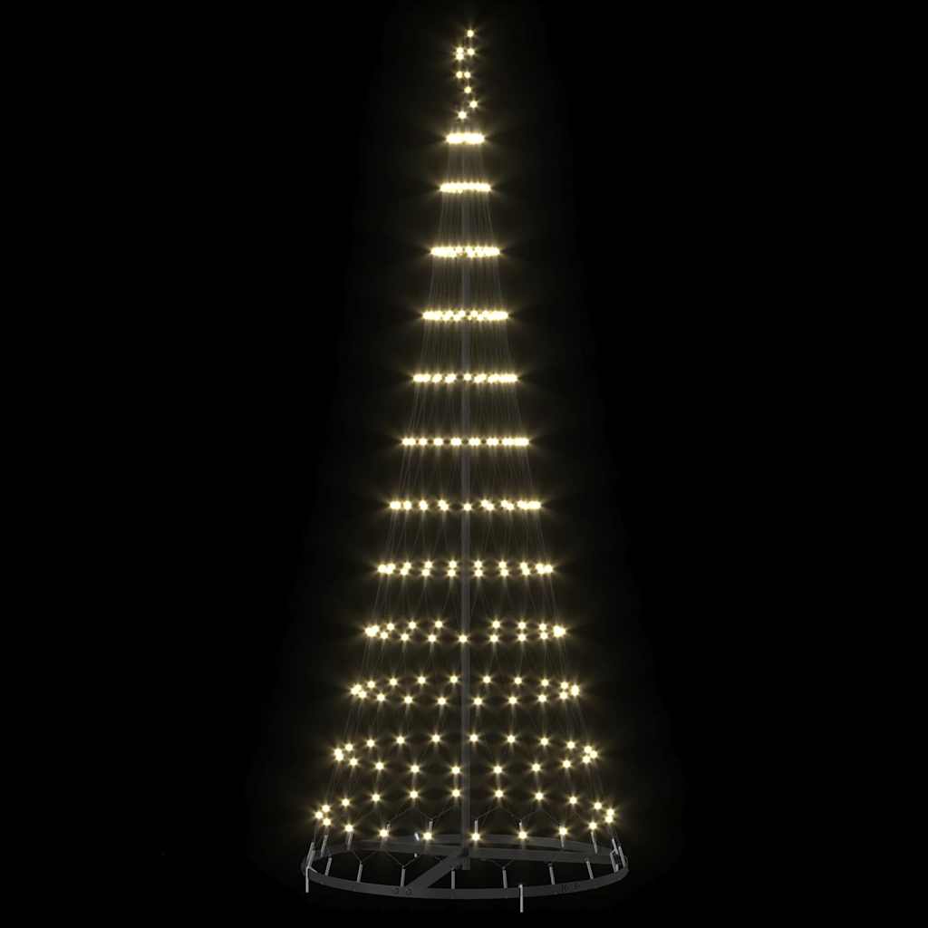 Albero di Natale LED Bianco caldo 71 x 71 x 184.5 cm Metallo