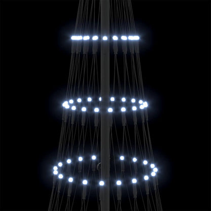 Albero di Natale LED Bianco freddo 71 x 71 x 184.5 cm Metallo