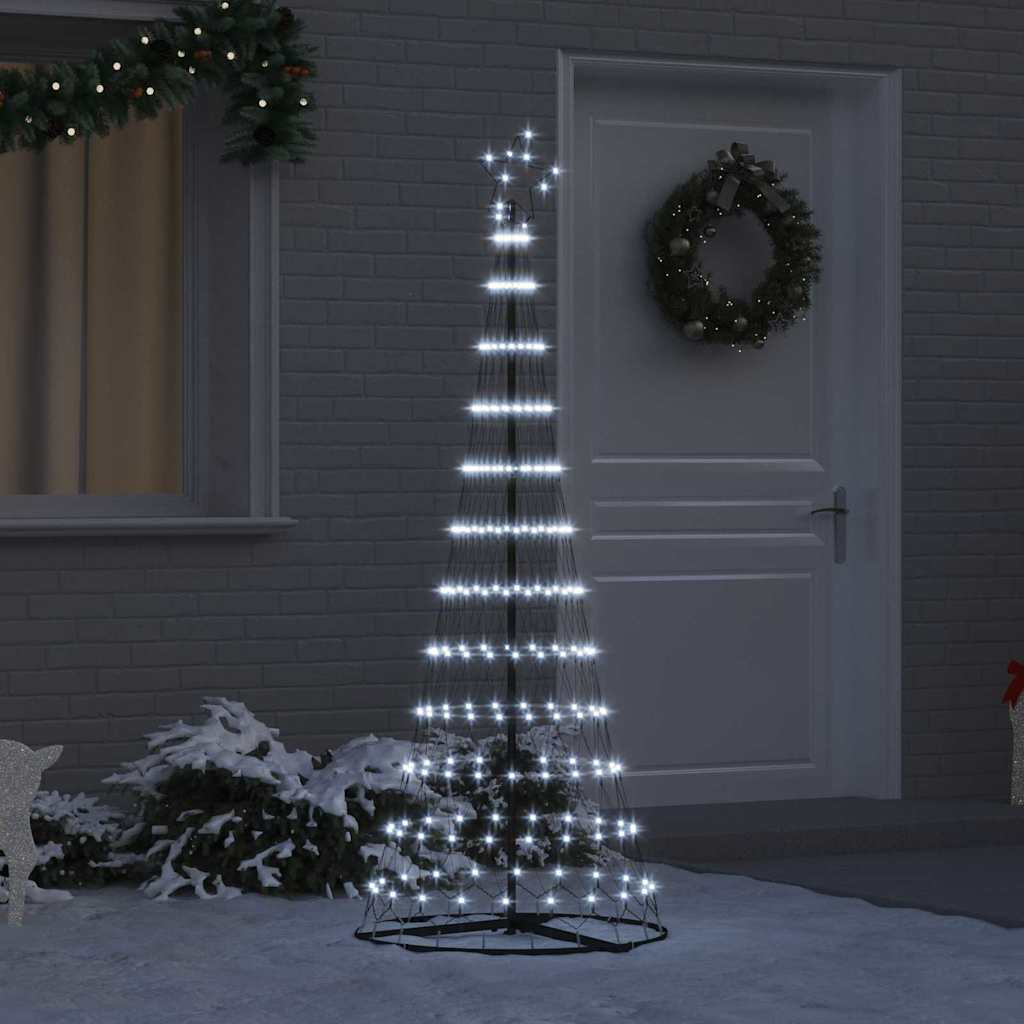 Albero di Natale LED Bianco freddo 71 x 71 x 184.5 cm Metallo