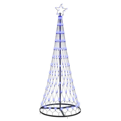 Albero di Natale LED con 230 LED Blu 71 x 71 x 184.5 cm Metallo