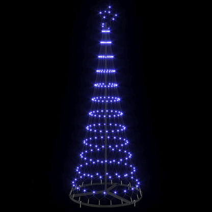 Albero di Natale LED con 230 LED Blu 71 x 71 x 184.5 cm Metallo