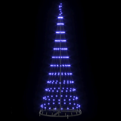 Albero di Natale LED con 230 LED Blu 71 x 71 x 184.5 cm Metallo