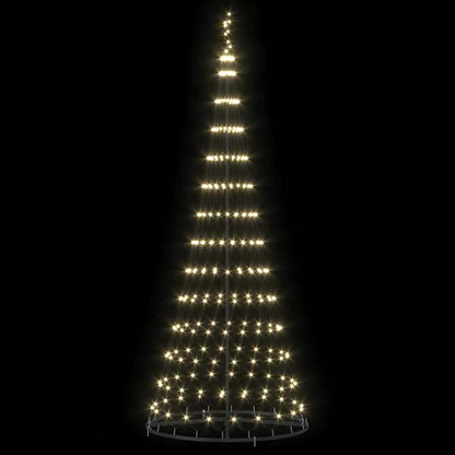 Albero di Natale LED Bianco caldo 100 x 100 x 250 cm Metallo