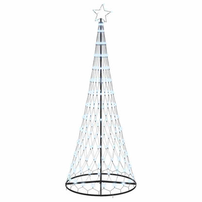 Albero di Natale LED Bianco freddo 100 x 100 x 250 cm Metallo