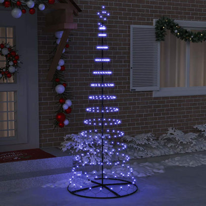 Albero di Natale LED con 290 LED Blu 100 x 100 x 250 cm Metallo