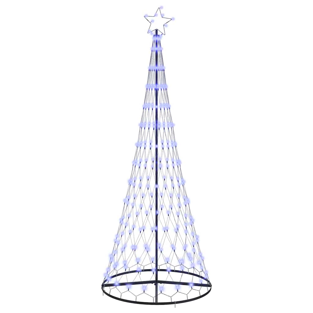 Albero di Natale LED con 290 LED Blu 100 x 100 x 250 cm Metallo