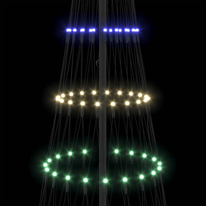 Albero di Natale LED Multicolore 100 x 100 x 250 cm Metallo