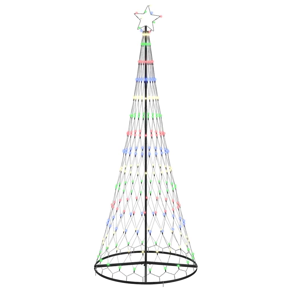 Albero di Natale LED Multicolore 100 x 100 x 250 cm Metallo