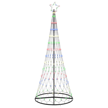 Albero di Natale LED Multicolore 100 x 100 x 250 cm Metallo