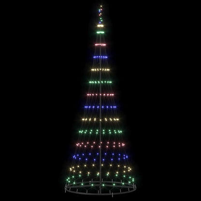 Albero di Natale LED Multicolore 100 x 100 x 250 cm Metallo