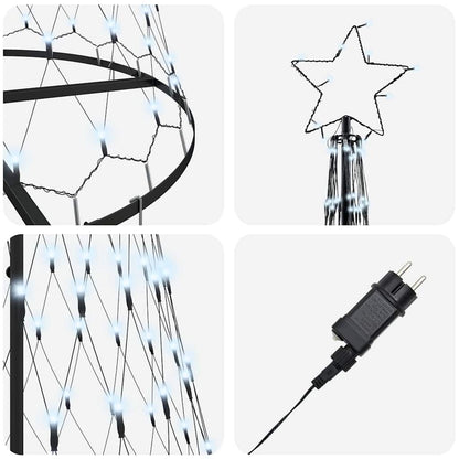 Albero di Natale LED Bianco freddo 100.5 x 100.5 x 302.5 cm