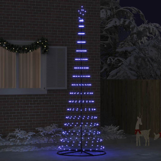 Albero di Natale LED Blu 100.5 x 100.5 x 302.5 cm Metallo
