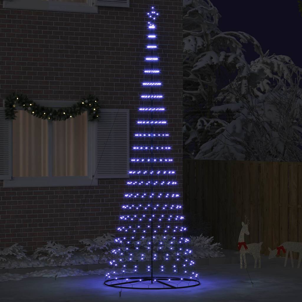 Albero di Natale LED Blu 138.5 x 138.5 x 399 cm Metallo