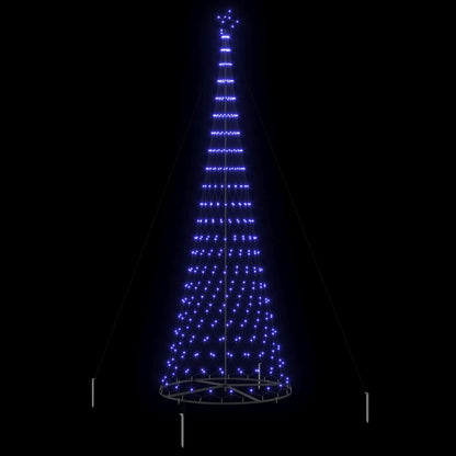 Albero di Natale LED Blu 138.5 x 138.5 x 399 cm Metallo